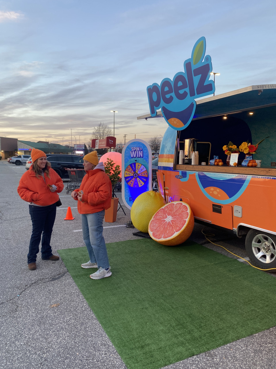 Peelz California Mandarins - National Grocery Road Tour street team activation, photo 2 of 6